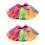 2Pièces Jupe Tutu Multicouche Arc-En- Tulle Élastique 5