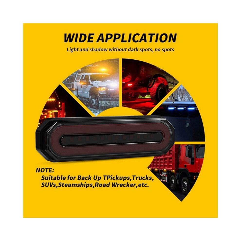 2 Set 5 Inch Led Truck Trailer Stop Turn Tail Brake S Flowing Drl Sequential Signal Lamps Tail Light 4713734722198