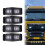 8pcs Smoked White Front Grill Light LED  Lamp for     Truck Lorry Double Burner Indicator Light 4