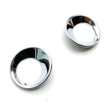 2X Front Fog Lamp Light Cover for 2020 2021 for Car Styling ABS Chrome
