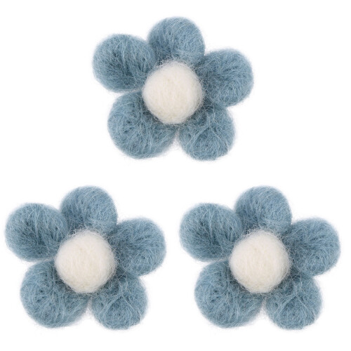 3Pièces Boules Feutrées Laine Pour Artisanat DIY 1
