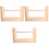 3Pièces Support Laine Bois Outil Crochet 3