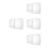 4Pièces Couvre Pieds Transparent PVC Lavable Pour 6