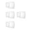 4Pièces Couvre Pieds Transparent PVC Lavable Pour 9