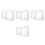 4Pièces Couvre Pieds Transparent PVC Lavable Pour 10