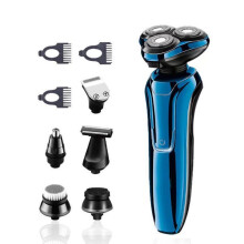 Electric Shaver for Men, 3D Rechargeable Razor with 6 in 1 Beard Trimmer, LCD Display 100% Waterproof IPX6, Wet&Dry