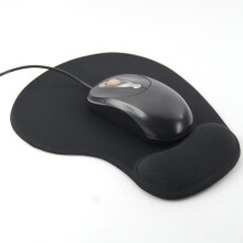 TRIXES Tappetino per mouse con poggiapolsi in gel Comfort per PC - Nero