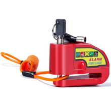 Conjunto de 2 travas de disco para motocicletas, scooters e bicicletas, 110 dB, sem cabo de lembrete.