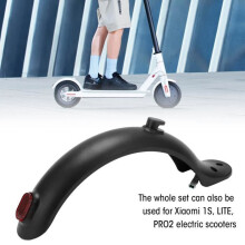 Guardabarros trasero para patinete eléctrico DILWE con gancho y luz trasera - Negro