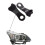 2 Pairs Car Accessories: 1 Pair Front Left Right Bumper Guide Support Bracket & 1 Pair Halogen Headlight Brackets 6