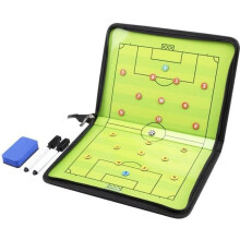 Pizarra táctica magnética de fútbol, bolígrafo de entrenador, borrador con 24 imanes, portátil y plegable, estrategia ganadora
