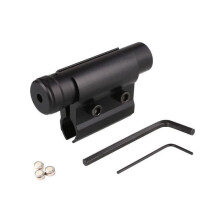 Minikokoinen punainen lasertähtäin 20 mm/11 mm ohjauskiskolla - alumiiniseos - 600 nm:n punapiste - < 5 MW
