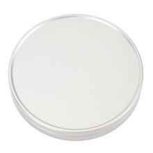 Tapa de lente para cámara instantánea de aleación de aluminio de 71 mm plateada