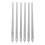 6Pcs Double-Sided Silver Metal Nail Files Nail Buffer with Pointed Tip 1
