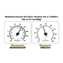 3 in 1 Barometer Thermometer Hygrometer Atmospheric Pressure Temperature Gauge Outdoor Weather Station Humidity Meter