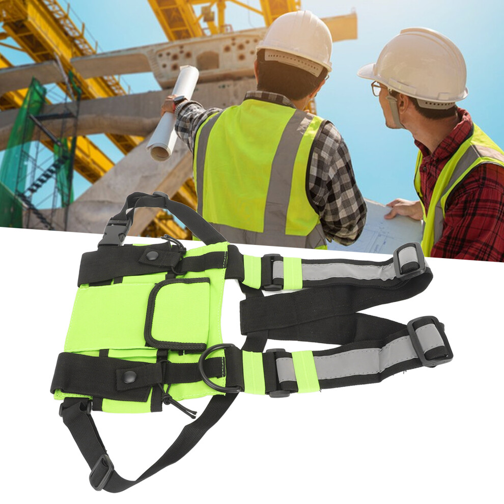 Adjustable Radio Chest Harness Bag Fruit For Two Way Radio Carrying Green 3191389649533