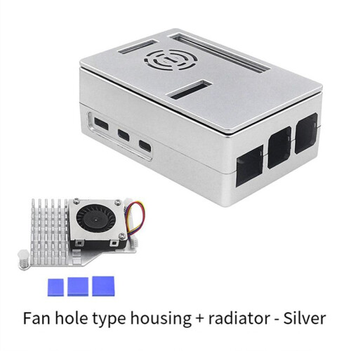 Radiator Case for Raspberry Pi 5 Generation Case 3.5 Inch Display ABS Protective Case for Raspberry Pi 5 Radiator 2