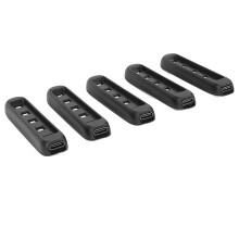 Lampe UV de durcissement 5 LED USB mini pour l'art des ongles 395 nm outil rectangulaire noir
