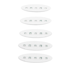 Lampe UV pour durcissage des ongles 5 LED USB mini 395 nm pour l'art des ongles ovale blanc