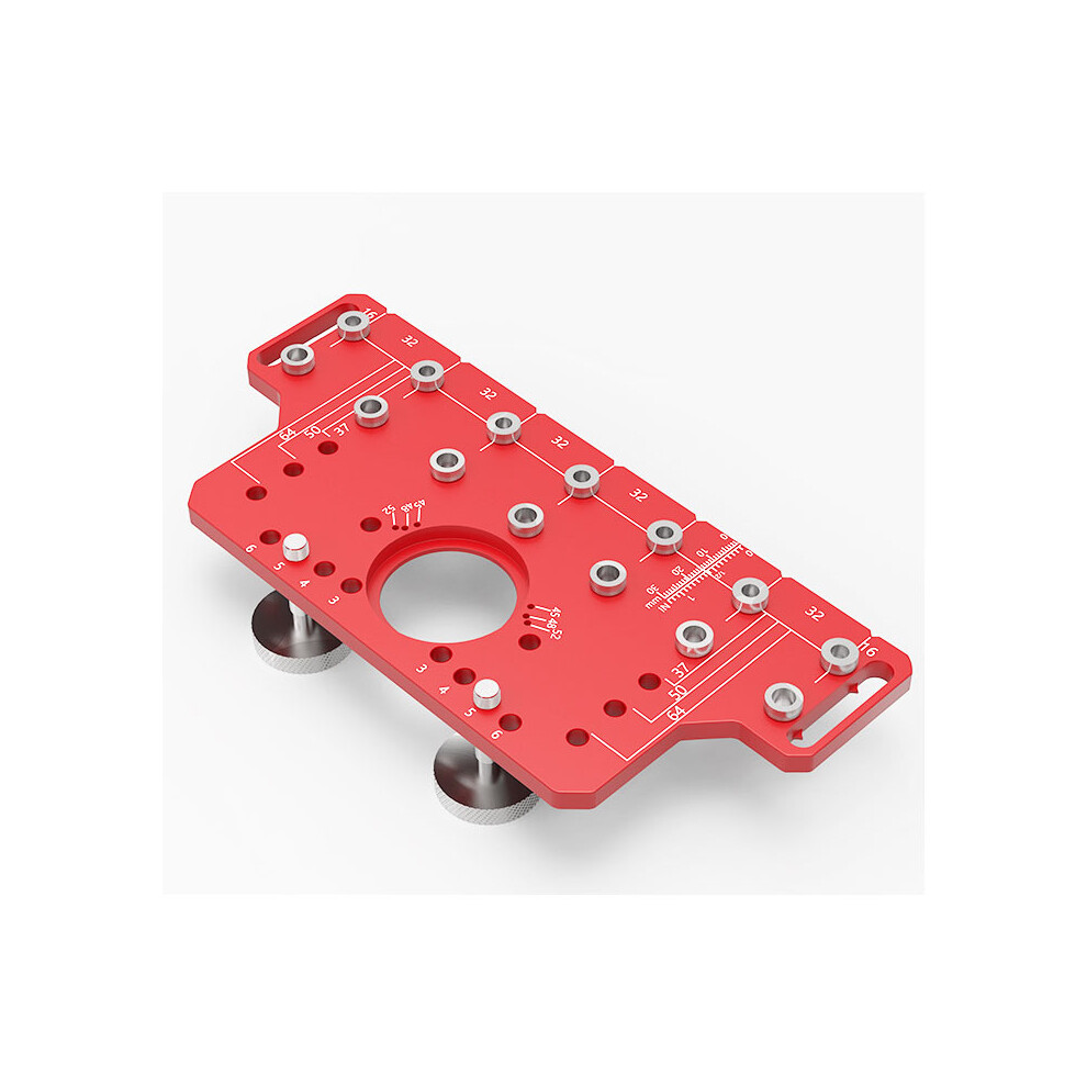 Shelf Pin Hinge Jig Kit, Aluminum Alloy, 4 Drill Bits, 2-In-1 Clamping 6901385775078