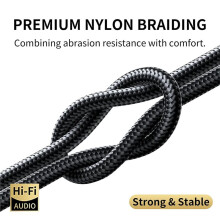Phono Cable with Ground 3.28ft,All-in-One RCA Cable&Turntable Ground Wire,High Purity Oxygen-Free Copper, Hifi