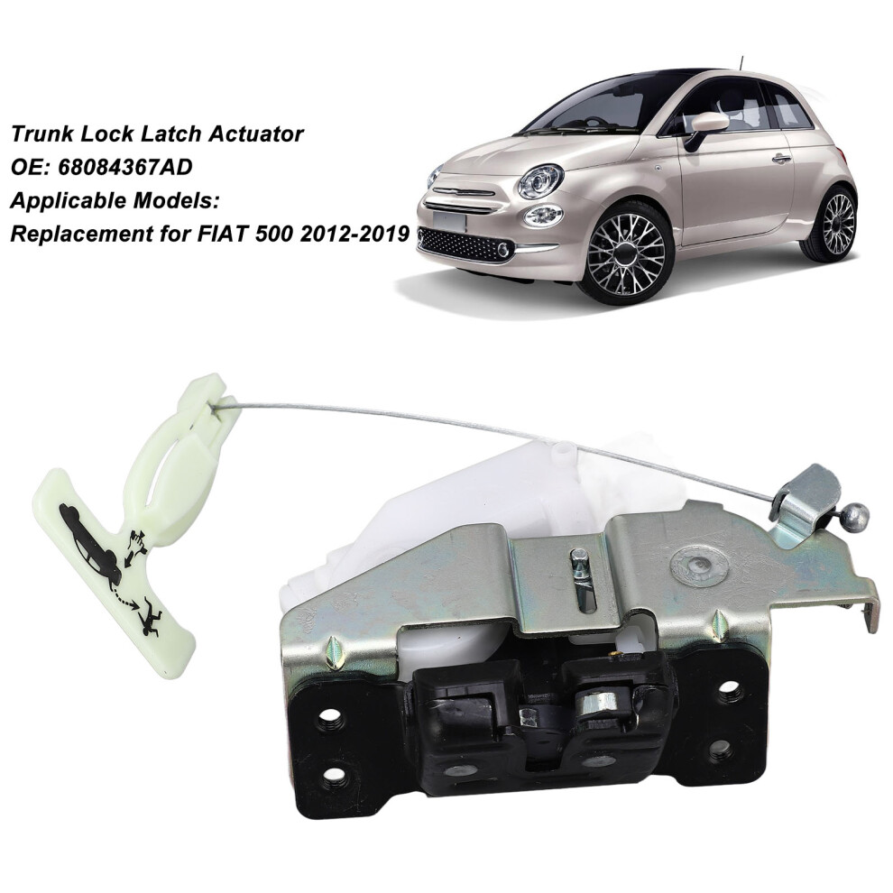 Precise Aluminium Trunk Actuator Fiat 500 7055741022807