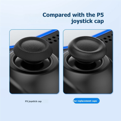 12PCS Replacement Joystick Caps for PS5 Game Console Repair Cap for Broken Joysticks Button Cap for PS5/PS5 SLIM/PS5 PRO