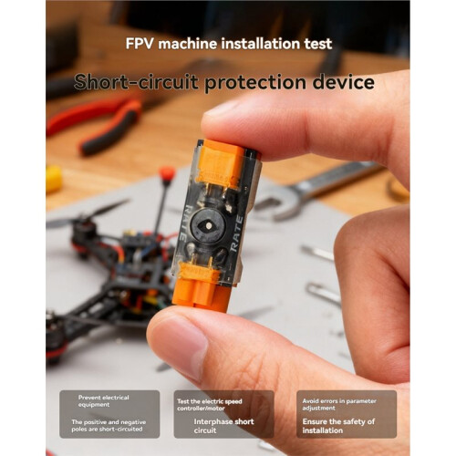 Drone Short-Circuit Protector XT30 XT60 Connector with Audible and Visual Alert for RC FPV Drone 2
