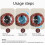 Magnetic Kitchen Timer 60 Minute Countdown with Loud Alarm, Mechanical Cooking Timer for Baking, Study, Gym Workouts 4