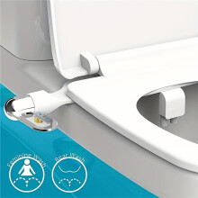 Non-Electric Bidet - Adjustable Spray Nozzle for Toilet , Easy Install Hygienic Bathroom Accessory 7/8