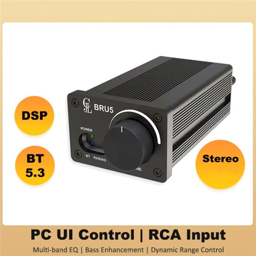 TPA3244 2x100W  Amplifier Module 2.0 Stereo High Power DSP PC UI Control RealTime Class D Desktop BRU5 1