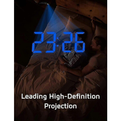 Nachttischwecker mit Projektor und Helligkeitsregelung 1