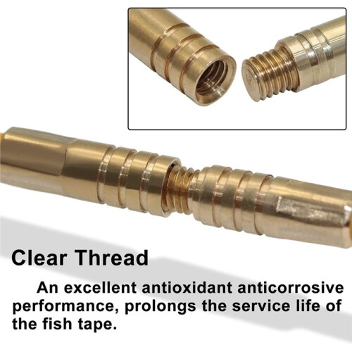 Fiberglass Running Electrical Wire Cable Pulling Fish Tape Kit with 5 Different Attachments and Fish Tape Tool 1