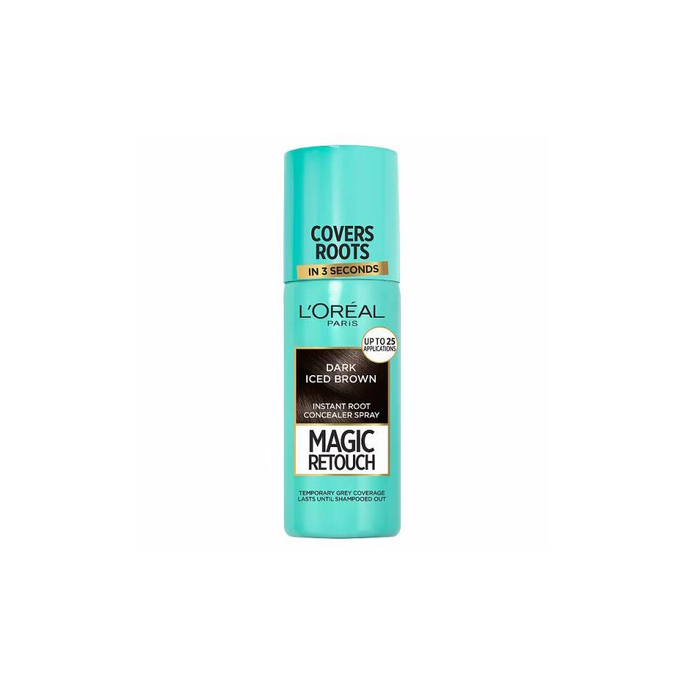 New L’oréal Paris L'oreal Magic Retouch Dark Iced 75Ml (2 Packs) Brown