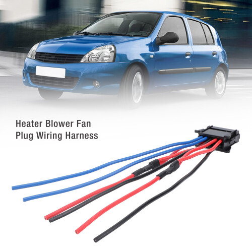 High Flexibility Heater Blower Fan Plug Wiring Harness for Clio 2005-2016 2