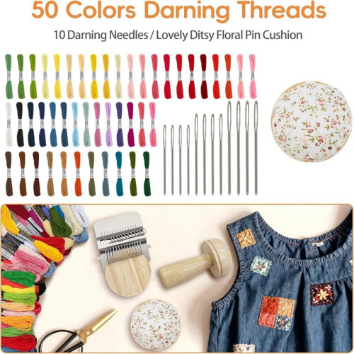 Patching Machine, DIY Knitting and Repair Tools, Beginner Patching Kit, for Repairing Jeans and Socks 2