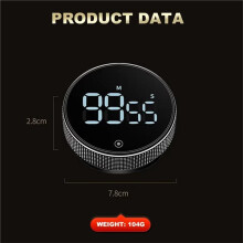 Magnetic Kitchen Timer Digital Timer Manual Countdown Rotary Timer Mechanical Cooking Timer Cooking Shower Stopwatch