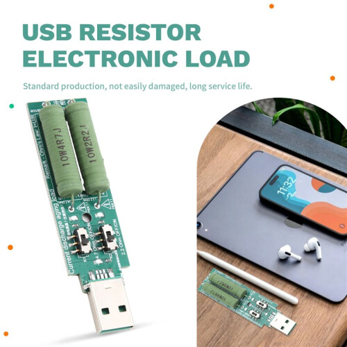 10pcs/Lot USB Resistor Electronic Load W/ Adjustable 3 Current 5V Resistance Tester 2