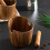 Knock the Slag Bucket Coffee Grounds Knock Box Ground Coffee Container Solid Wood Knocking Tank Coffe Accessories Tools 5