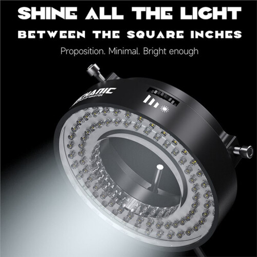 Mechanic 144 LED Stereo Microscope Ring Light Lamp Brightness Adjustable USB LED  for PCB Soldering Repair 2