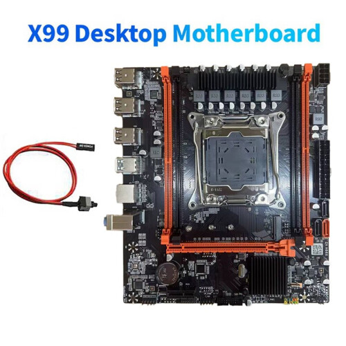 Scheda Madre X99 Per LGA2011-3 – 4x DDR4, M.2 PCIe, Supporto RAM ECC E Non-ECC