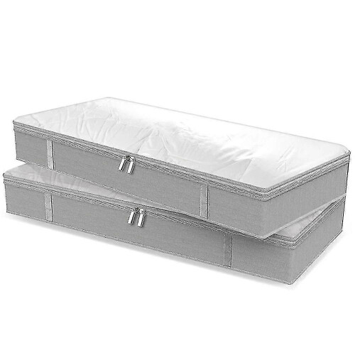 Foldable Under Bed Bags Under Bed Storage Boxes Thick Breathable Underbed Clothes Storage Bag 2