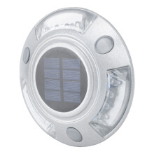 12 LED Solar Deck Lights IP68 Waterproof Yard Driveway Pathway Silver Green