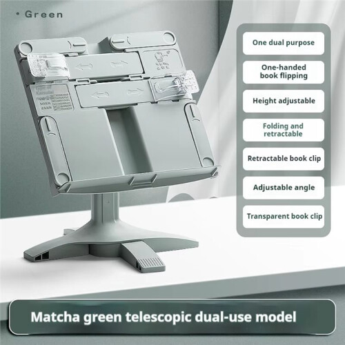 Reading Bookshelf Adjustable Rotatable Lifting Landing Reading Book Support Multifunctional Tablet Books Holder A