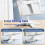 Reading Bookshelf Adjustable Rotatable Lifting Landing Reading Book Support Multifunctional Tablet Books Holder A 10