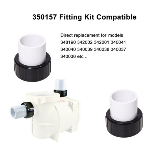 2Pack Replacement 350157 Union Kit for  SuperFlo, SuperFlo VS, SuperMax VS Pool and Spa Pumps 1