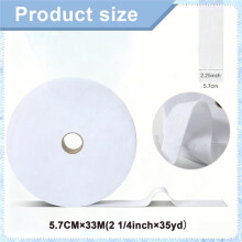 2 Rollen 1/4 Inch Jelly Roll Batting Strips, 70 Yards Totaal, Extra Dik voor Het Maken van Tapijten, Quilten en Het Maken van Stoffen Buizen