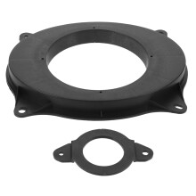 12Pcs Car Speaker Mounting Gasket Rings Black Plastic for Door
