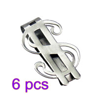 6Stk Metall Geldclips Mit Chromfinish Für Herren