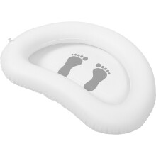 2Stk Zusammenklappbares PVC Fußbad Weiß Tragbares Für Pools